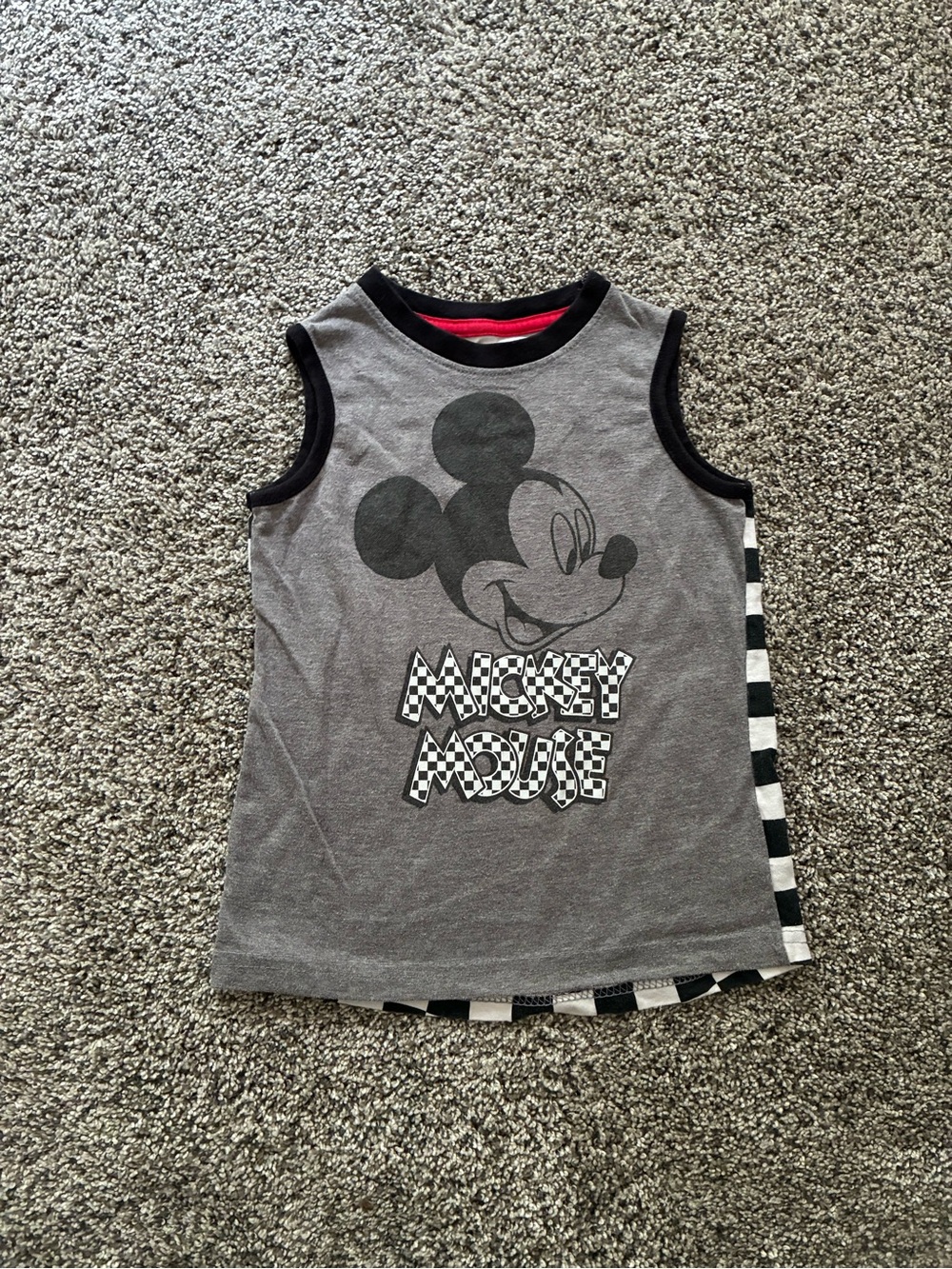 Disney Mickey Mouse Racing Check Tank Top, Size 4T